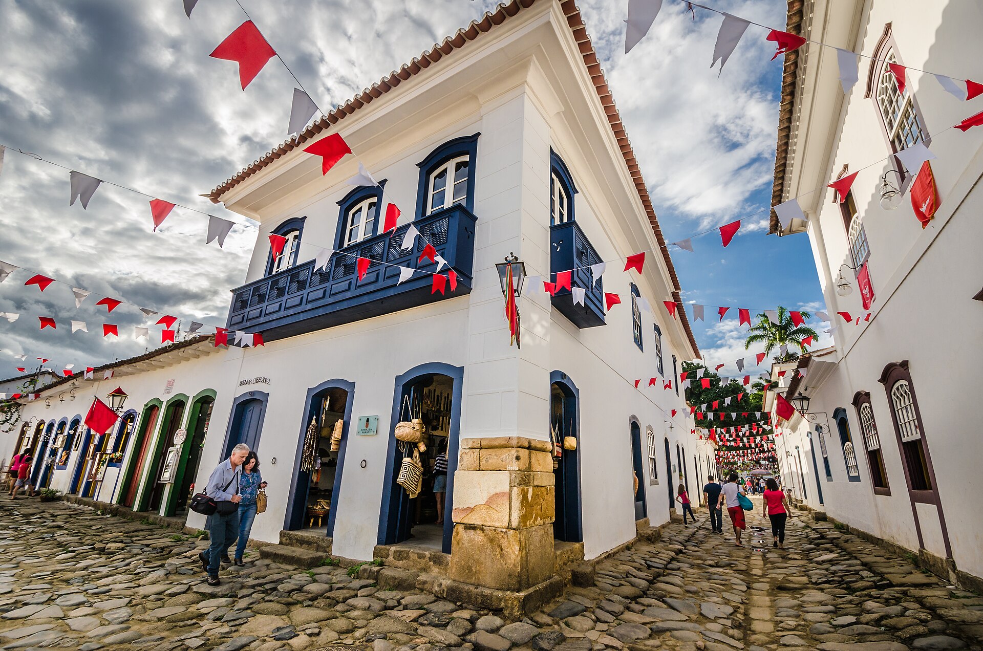 A street in the historic center of Paraty, Brazil
